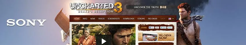 Uncharted 3 Website